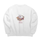 白猫こっちゃんのお店の白猫こっちゃん出荷前 Big Crew Neck Sweatshirt