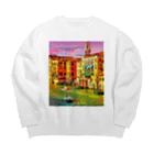 GALLERY misutawoのイタリア ヴェネツィアの夕暮れ Big Crew Neck Sweatshirt