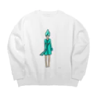 きさきりなのバスローブちゃん Big Crew Neck Sweatshirt