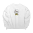 イラスト MONYAAT のはいきんりょくチェック M Big Crew Neck Sweatshirt