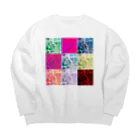 MUGURa-屋のムグラのグ　混赤 Big Crew Neck Sweatshirt