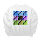 MUGURa-屋の人魚のミイラ Big Crew Neck Sweatshirt