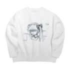 ねこぴおん🌐💤の冥土© Big Crew Neck Sweatshirt