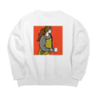 タビビトのひといき Big Crew Neck Sweatshirt