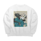 HElll - ヘル - の龍と着物 Big Crew Neck Sweatshirt