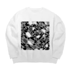 ハヤシ屋のモノクロ自由形-3 Big Crew Neck Sweatshirt