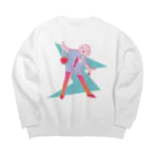 誘いのねりねこちゃん・あかん！ Big Crew Neck Sweatshirt