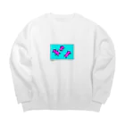 いぬうなの熱血のナ犬ちゃん Big Crew Neck Sweatshirt