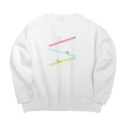 たま屋のダンダンすべり台 ウサたん Big Crew Neck Sweatshirt