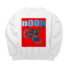 komgikogikoのnoob(ヘッタクソ) Big Crew Neck Sweatshirt