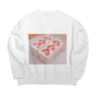 癒しショップのショートケーキ Big Crew Neck Sweatshirt