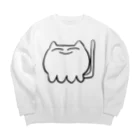 ほほえみ大臣のほほえみねこ Big Crew Neck Sweatshirt