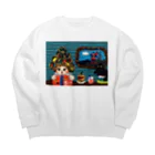 ののまるん屋（nonomaRun)のアメリカ文学まみれ Big Crew Neck Sweatshirt