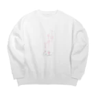 國分春瑠のアートを雑貨にしていますのうーぱーるーぱーです。 Big Crew Neck Sweatshirt