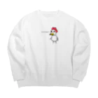 cardboardartzのニワトリの林さん Big Crew Neck Sweatshirt