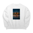 shoji'sのThinking of you Big Crew Neck Sweatshirt