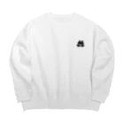 ひがしへむかう倉庫 SUZURI支店のKERO Carrier WHITE Big Crew Neck Sweatshirt