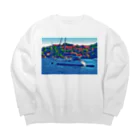 GALLERY misutawoのフランス コート・ダジュールのヨット Big Crew Neck Sweatshirt