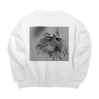 水墨絵師 松木墨善の墨・月下美人 Big Crew Neck Sweatshirt