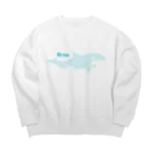 黒眼鏡の趣味絵のシャチ Big Crew Neck Sweatshirt