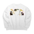 とっこのにゃあきちくん✩いっぱい Big Crew Neck Sweatshirt