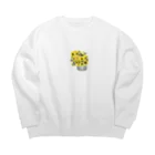 Yuki2222のsunflowers Big Crew Neck Sweatshirt