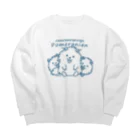 イラスト MONYAAT のらんらんらんらんポメラニアンC*L Big Crew Neck Sweatshirt