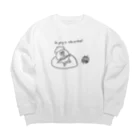 ミドリムシ商店のぼくは家でゆっくりする予定よ Big Crew Neck Sweatshirt