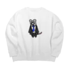 nabatachiのネズミ社員 Big Crew Neck Sweatshirt