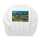 GALLERY misutawoのオーストリア シュヴァルツェンベルクの街並み Big Crew Neck Sweatshirt