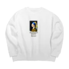 すとろべりーガムFactoryのドット 真珠の耳飾りの少女 Big Crew Neck Sweatshirt