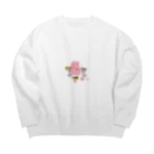 にゃじ川ぬっこのぬこの晩餐 Big Crew Neck Sweatshirt