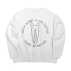 TaikiRacingClubShopのmarulogo【SPA】kuro Big Crew Neck Sweatshirt