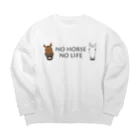 SHOP HAPPY HORSES（馬グッズ）のスピプーロゴ Big Crew Neck Sweatshirt