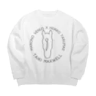 TaikiRacingClubShopのmarulogo【MAX】kuro Big Crew Neck Sweatshirt