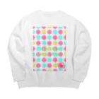 Slzy andelaの毎日がエイプリル・フール Big Crew Neck Sweatshirt