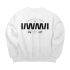 L&W BurningWorksのLAWWAL-BLACK Big Crew Neck Sweatshirt