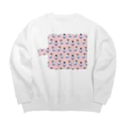 happybirdの無限とりニティ Big Crew Neck Sweatshirt