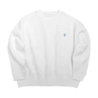 BATSUのあいすうぇっと（しろβ） Big Crew Neck Sweatshirt