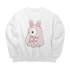 かわいいもののおみせ　いそぎんちゃくのうさ耳アマビエ Big Crew Neck Sweatshirt