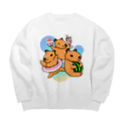 Lily bird（リリーバード）の夏を満喫！カピバラず♪2 Big Crew Neck Sweatshirt