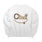 girasuのカフェオレ Big Crew Neck Sweatshirt