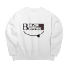 girasuのビターチョコレート Big Crew Neck Sweatshirt