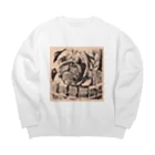 ミリオンダラー・ドッグ（million dollar dog）のパグTYPE-A（I love pugs） Big Crew Neck Sweatshirt