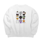 もちぱっちのHalloween🎃ねこさん2 Big Crew Neck Sweatshirt