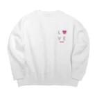 PostPet Official ShopのLOVEモモ Big Crew Neck Sweatshirt