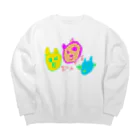 くまじろうのちゃんくま Big Crew Neck Sweatshirt