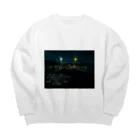 노란색の宵 Big Crew Neck Sweatshirt