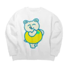 はっさくまの日用品のはっさくまのGood Luck（大） Big Crew Neck Sweatshirt