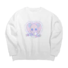 カケスタのカケスタマート　ハート Big Crew Neck Sweatshirt